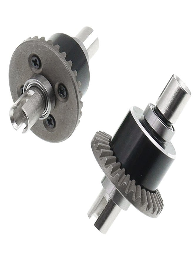 Treehobby 2PCS Metal Front and Rear Differential Gear Diff Gear Set Compatible with WLtoys 1/14 144010 144001 144002 1/12 124016 124017 124018 124019 RC Car Upgrade Parts - Image 3